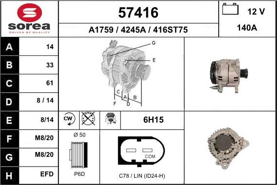 EAI 57416 - Alternateur cwaw.fr