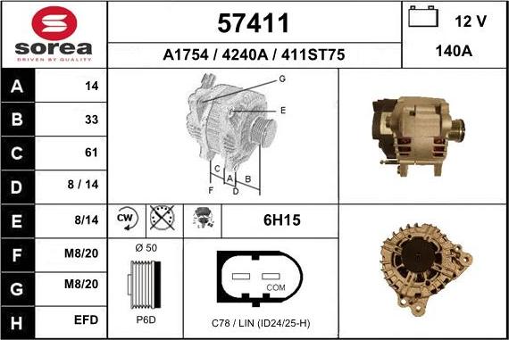 EAI 57411 - Alternateur cwaw.fr