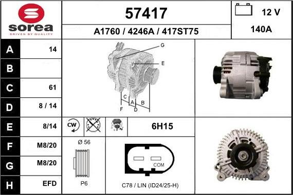 EAI 57417 - Alternateur cwaw.fr