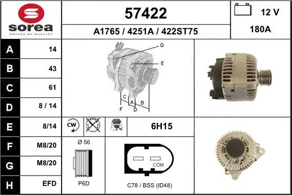 EAI 57422 - Alternateur cwaw.fr