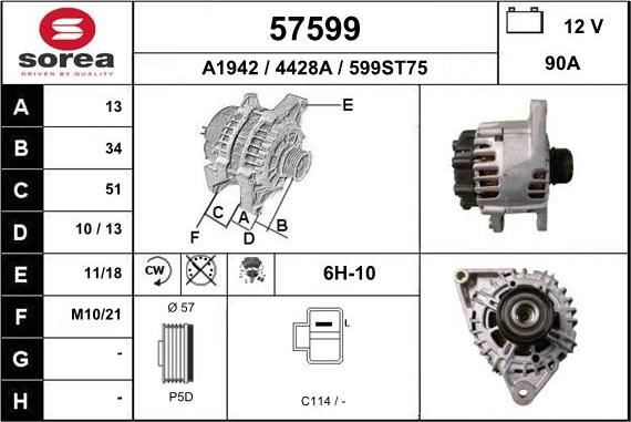 EAI 57599 - Alternateur cwaw.fr