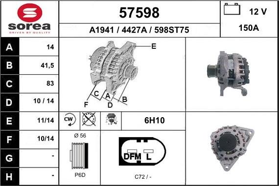 EAI 57598 - Alternateur cwaw.fr