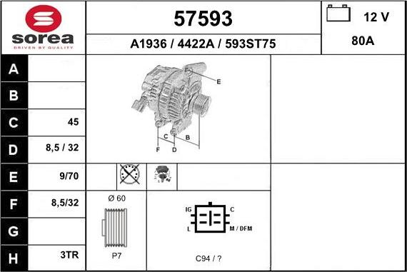 EAI 57593 - Alternateur cwaw.fr