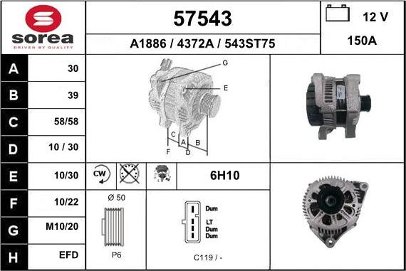 EAI 57543 - Alternateur cwaw.fr