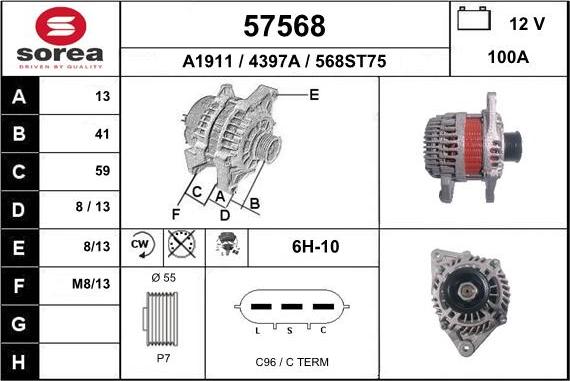 EAI 57568 - Alternateur cwaw.fr