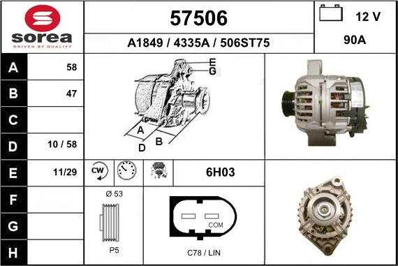 EAI 57506 - Alternateur cwaw.fr