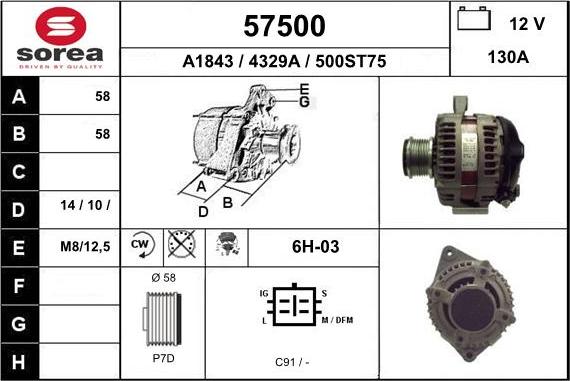 EAI 57500 - Alternateur cwaw.fr