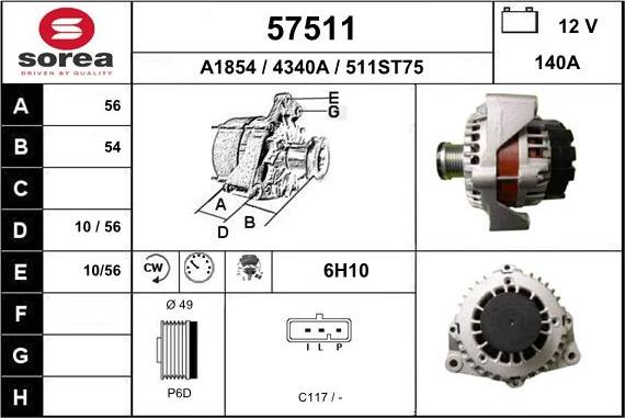 EAI 57511 - Alternateur cwaw.fr