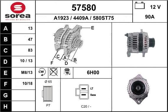 EAI 57580 - Alternateur cwaw.fr