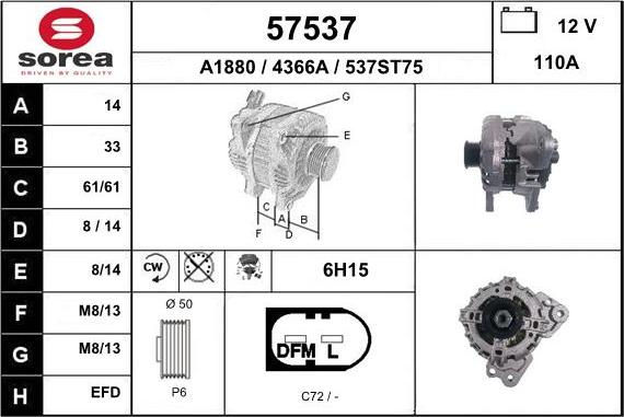 EAI 57537 - Alternateur cwaw.fr