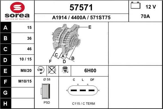 EAI 57571 - Alternateur cwaw.fr