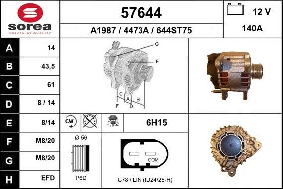 EAI 57644 - Alternateur cwaw.fr