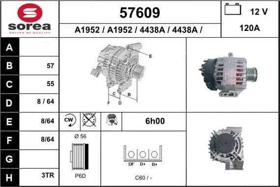 EAI 57609 - Alternateur cwaw.fr