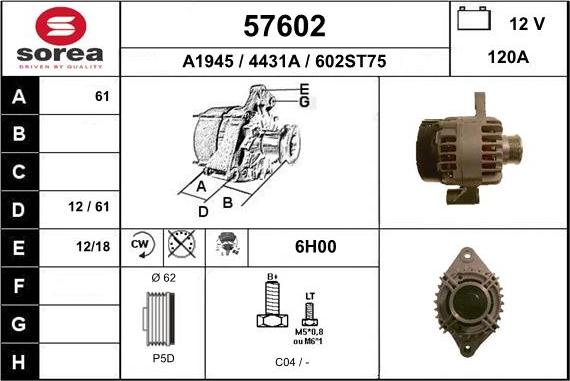 EAI 57602 - Alternateur cwaw.fr