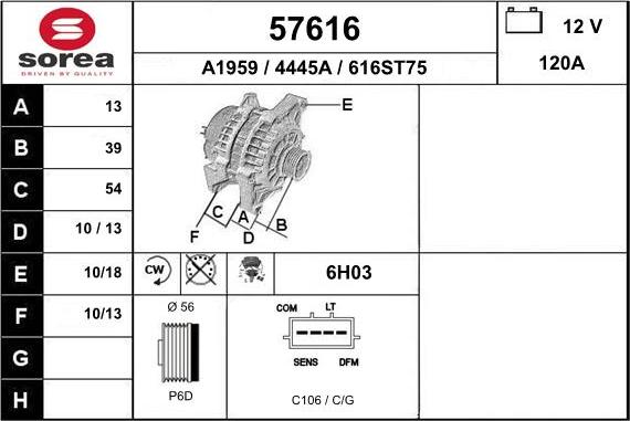 EAI 57616 - Alternateur cwaw.fr