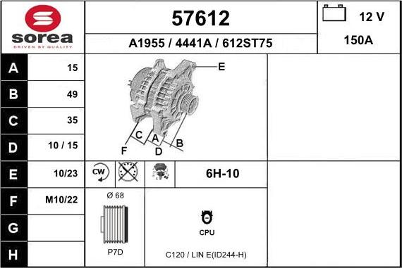 EAI 57612 - Alternateur cwaw.fr