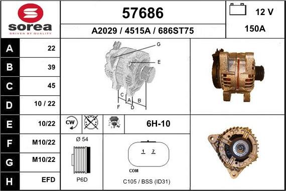 EAI 57686 - Alternateur cwaw.fr