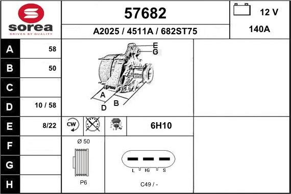 EAI 57682 - Alternateur cwaw.fr