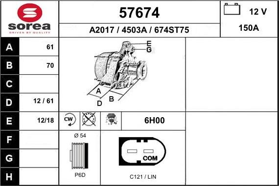 EAI 57674 - Alternateur cwaw.fr