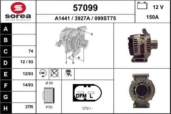 EAI 57099 - Alternateur cwaw.fr