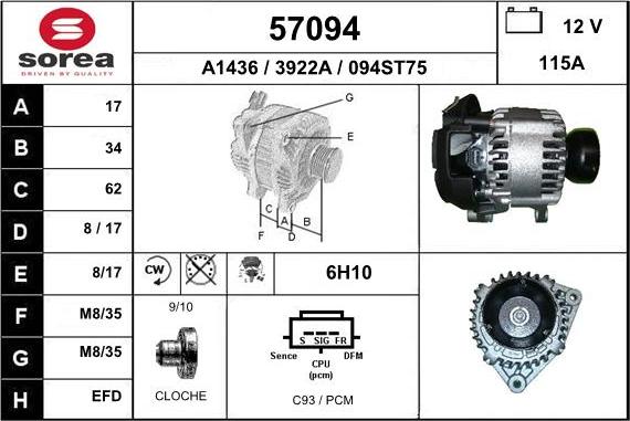 EAI 57094 - Alternateur cwaw.fr