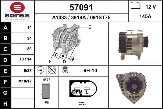 EAI 57091 - Alternateur cwaw.fr