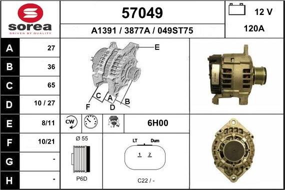 EAI 57049 - Alternateur cwaw.fr