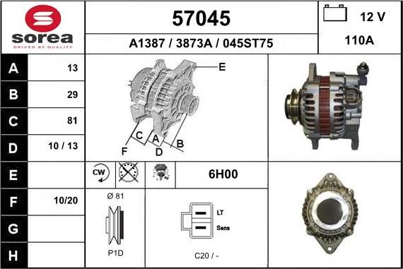 EAI 57045 - Alternateur cwaw.fr