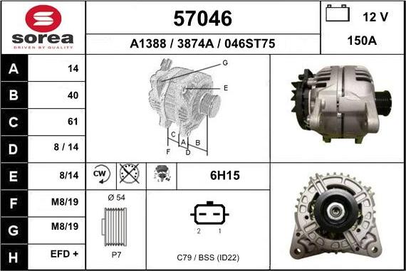 EAI 57046 - Alternateur cwaw.fr