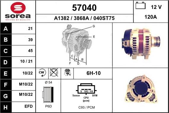 EAI 57040 - Alternateur cwaw.fr