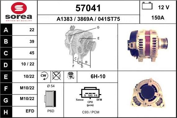 EAI 57041 - Alternateur cwaw.fr