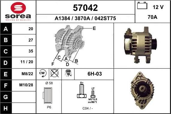 EAI 57042 - Alternateur cwaw.fr