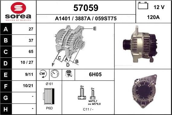 EAI 57059 - Alternateur cwaw.fr