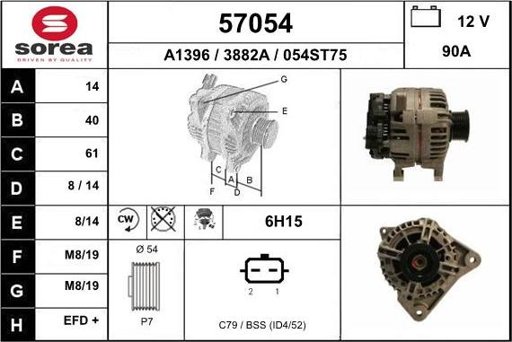 EAI 57054 - Alternateur cwaw.fr