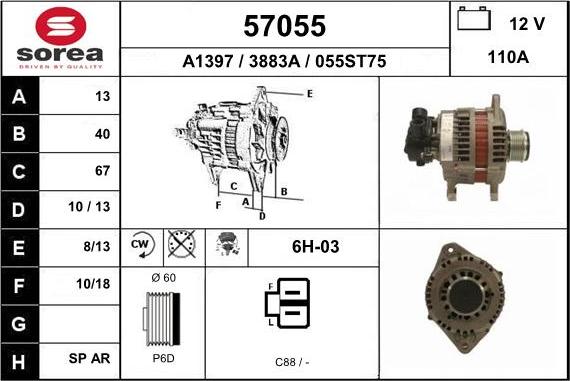 EAI 57055 - Alternateur cwaw.fr