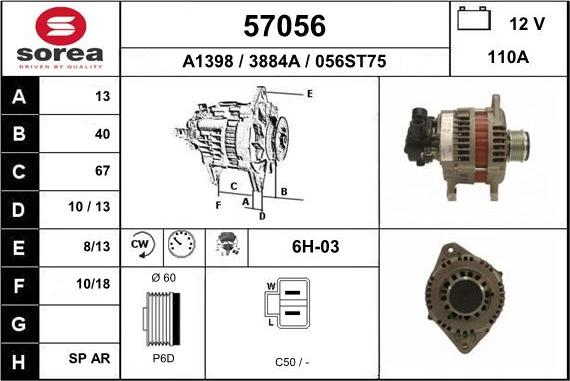 EAI 57056 - Alternateur cwaw.fr