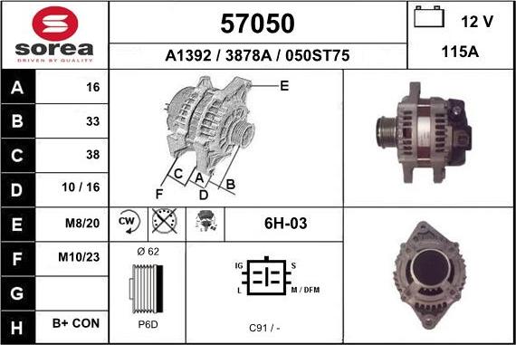 EAI 57050 - Alternateur cwaw.fr