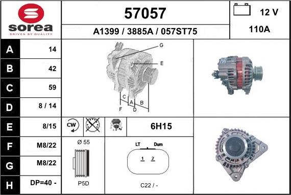 EAI 57057 - Alternateur cwaw.fr