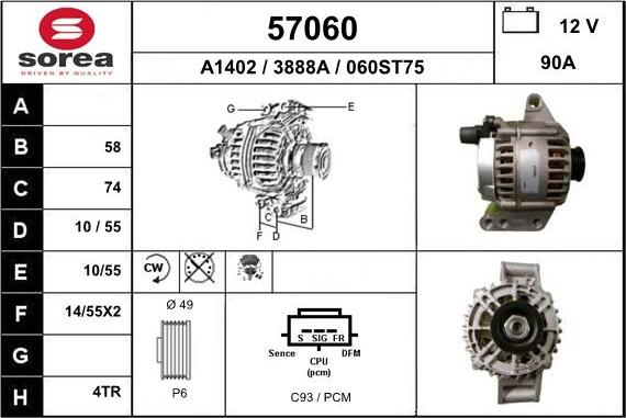 EAI 57060 - Alternateur cwaw.fr