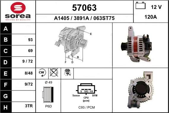 EAI 57063 - Alternateur cwaw.fr