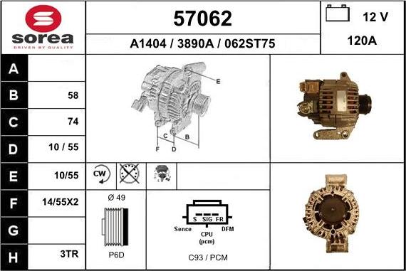 EAI 57062 - Alternateur cwaw.fr