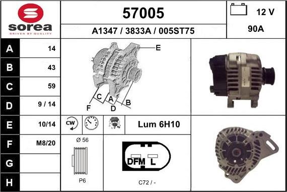 EAI 57005 - Alternateur cwaw.fr