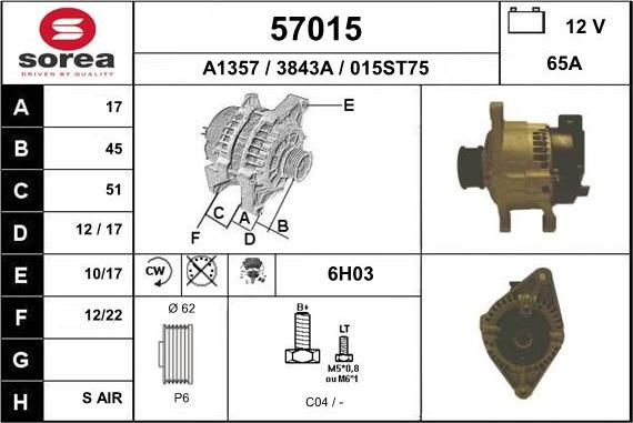 EAI 57015 - Alternateur cwaw.fr