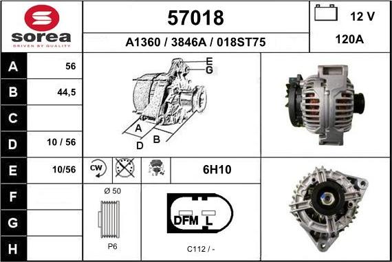 EAI 57018 - Alternateur cwaw.fr