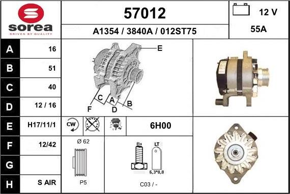 EAI 57012 - Alternateur cwaw.fr