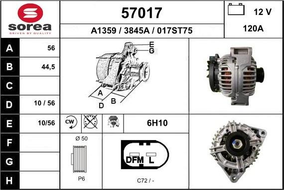 EAI 57017 - Alternateur cwaw.fr