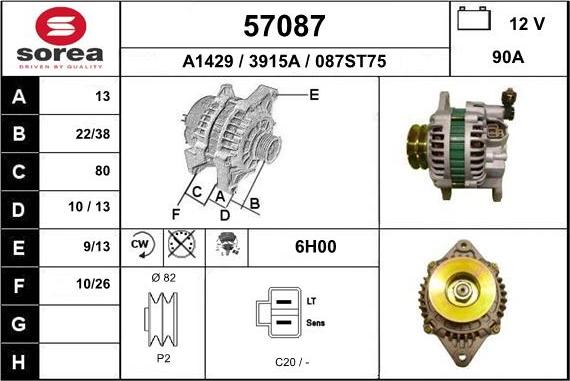 EAI 57087 - Alternateur cwaw.fr