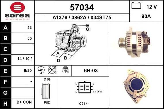 EAI 57034 - Alternateur cwaw.fr