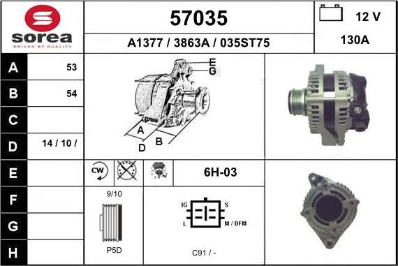 EAI 57035 - Alternateur cwaw.fr