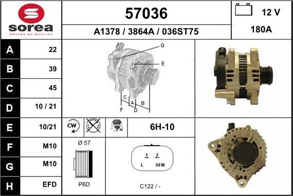 EAI 57036 - Alternateur cwaw.fr